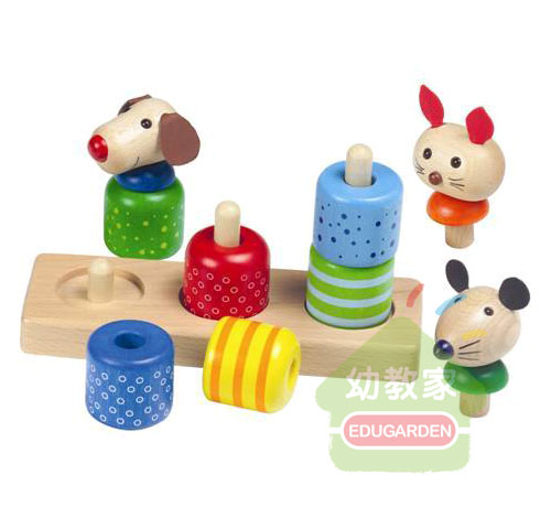 幼教家 GoGo Toys 寵物堆疊樂 Pet Stacker 木製教育玩具 GOGOTOYS