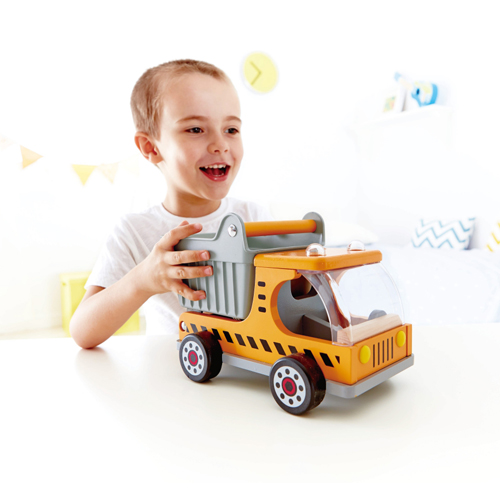 幼教家 德國Hape愛傑卡 工程卡車 木製玩具