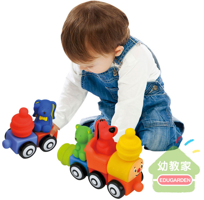 幼教家 Ks Kids 奇智奇思 彩色安全積木 歡樂火車組 教育玩具