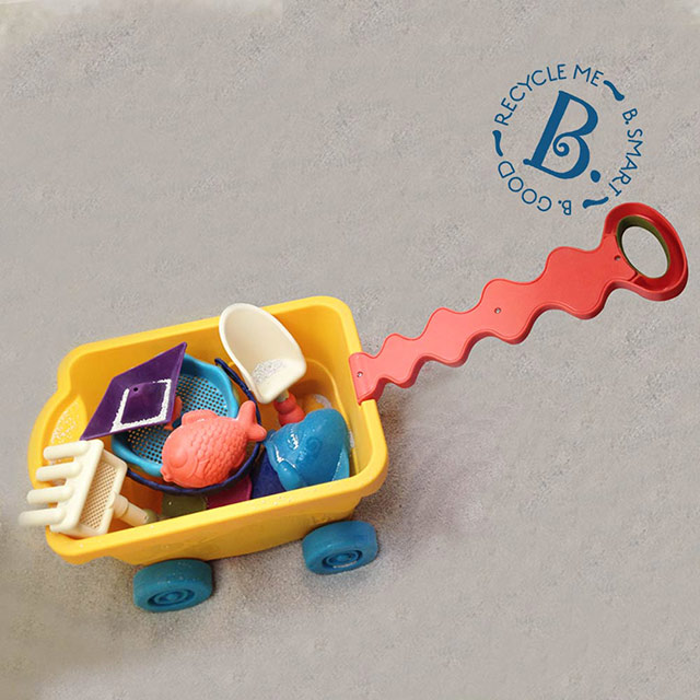幼教家 美國 B.Toys 挖挖兵拉拉車