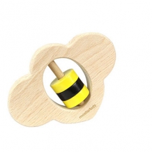 幼教家 Masterkidz 木製嬰兒手搖玩具-蜜蜂